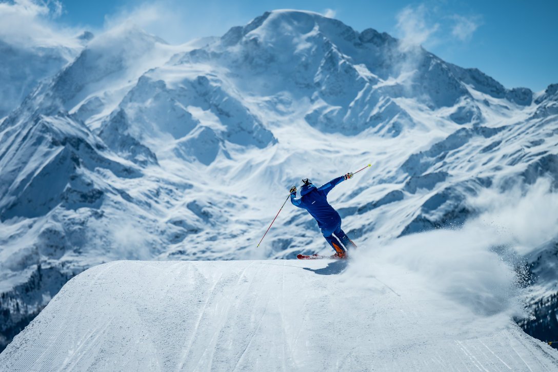 David von Rosen skiing in Switzerland 3